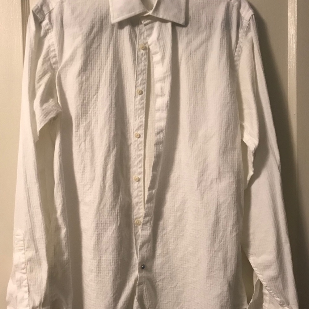Ben Sherman checkered fabric button down
